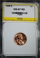 1968-S LINCOLN CENT LVCS SUPERB GEM