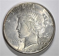 1928-S PEACE DOLLAR, CH BU