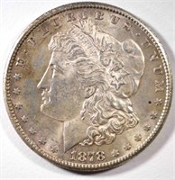 1878-S MORGAN DOLLAR, CH BU TONED