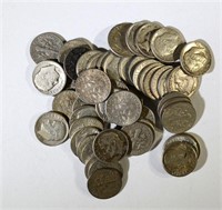 $5 SILVER 90% DIMES - MIXED