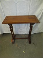 Antique Narrow Side Table Solid Wood
