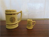 Vintage KU Mug & Washburn University Shot Mug