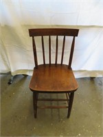 Antique Spindle Back Solid Wood Chair