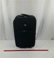 Two-wheel black suitcase