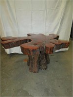 Rustic Wood Coffee Side Table