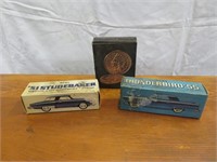 Vtg Collectible Avon Studebaker, Thunderbird, Coin