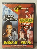 DVD - Laser Mission/Snake & Crane Secret - Sealed