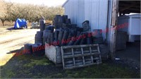 Lot of misc planting pots and flats