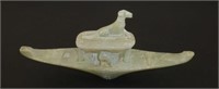Vintage Egyptian Boat Carving - Possibly Jade