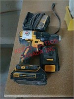 Dewalt drill and two batteries
