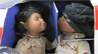 Military Porcelain Dolls James and Jada