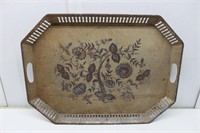 Hand Painted Metal Serving Tray