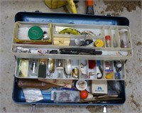 Tackle Box & Fishing Items inside