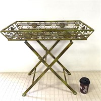 DECORATIVE FOLDING TRAY TABLE/STAND