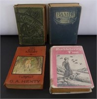 (4) Vintage Books - 1890 Gullivers Travels