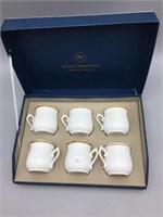 Royal Worcester set of six porcelain pots with