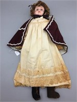 Victorian tin head doll