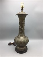 Brass repose table lamp