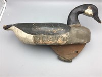 Large wooden duck decoy