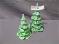 Fenton slag christmas trees 4 & 3"