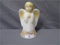 Fenton decorated 6" angel