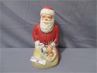 Fenton decorated kneeling Santa
