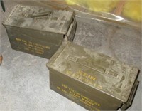 Lot of (2) Ammunition Boxes