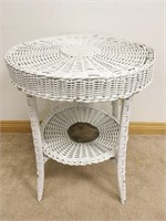 ROUND WICKER TABLE