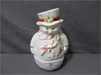 Fenton 2 pcs Snowman fairy light decorated