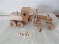 Wood Model Road Grader with moving blade - wheels