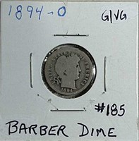 1894-O Barber Dime  C / VG