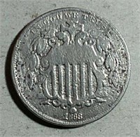 1868 Shield Nickel  VG