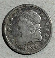1834 Capped Bust Half Dime F