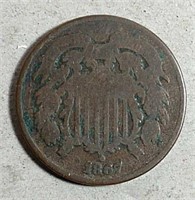 1867 Two-Cent Piece  G