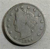 1894 Liberty Nickel  F