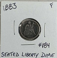 1883 Seated Liberty Dime  F