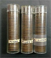 150 Mixed-date Lincoln wheat cents
