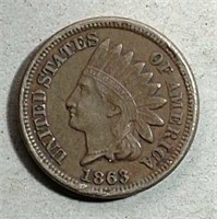 1863 Indian Head Cent  VF