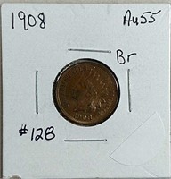 1908 Indian Head Cent  AU