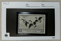 RW3 1936 $1 Canada Geese USDA Hunting Stamp
