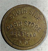 South Side Cash Store  Belfield, N.D. Token