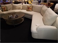 3 Pc. Angular Sectional Sofa Off White