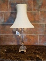 Athena Clear Glass Lamp
