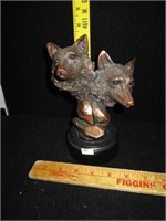 Coyote Head Desk Statue
