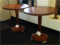X2 Round End Table Art Deco
