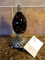 Glass Egg on Stand