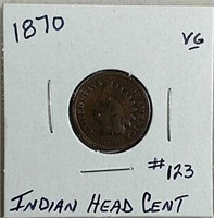 1870 Indian Head Cent  VG