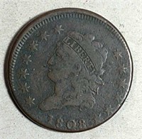 1808 Classic Large Cent  VG-Details