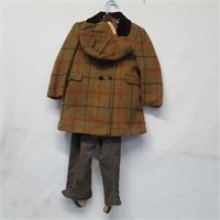 Man Tailored Fieldston Boys Wool Coat, Pants, Hat