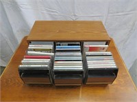 CD Holder & Vintage Music CD's